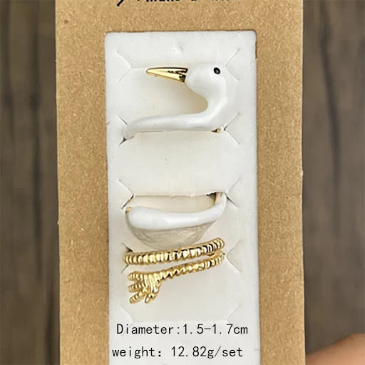 Title 15, Anel de Animal Simples de Raposa Panda Zebra Fo...