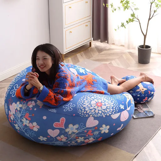Title 2, Lazy Sofa Bean Bag Removable Washable Cover for...