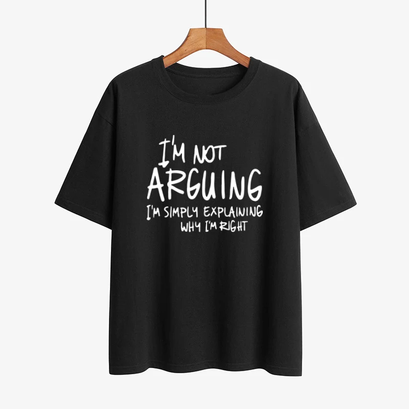 Title 8, Dames T-shirt met grappige slogan letters, kort...
