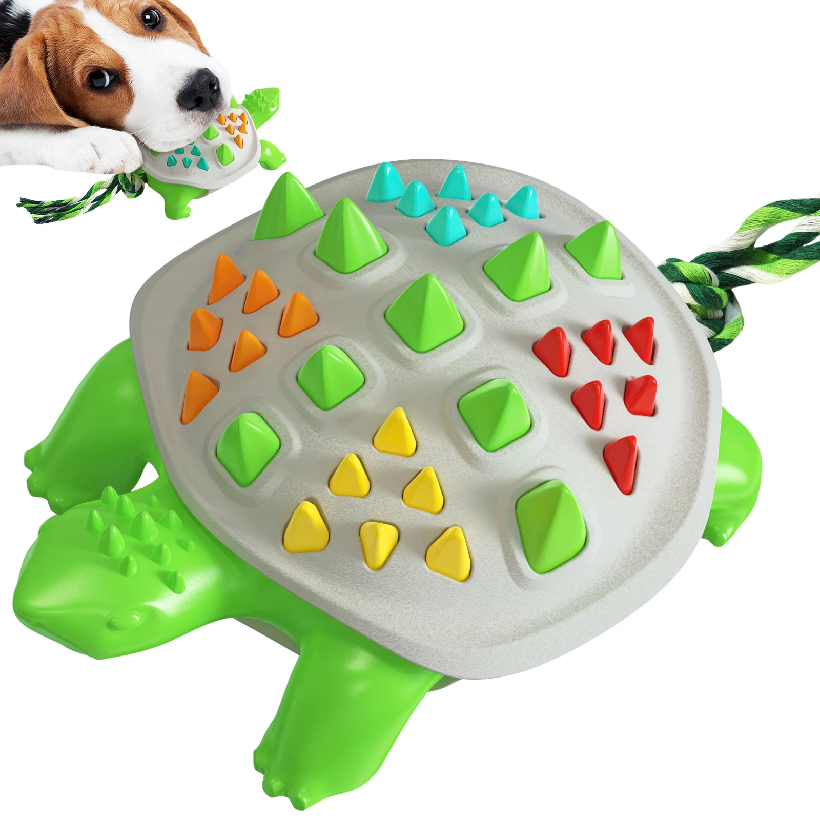 Title 1, Colorful God Tortoise Dog Molar Stick Durable C...