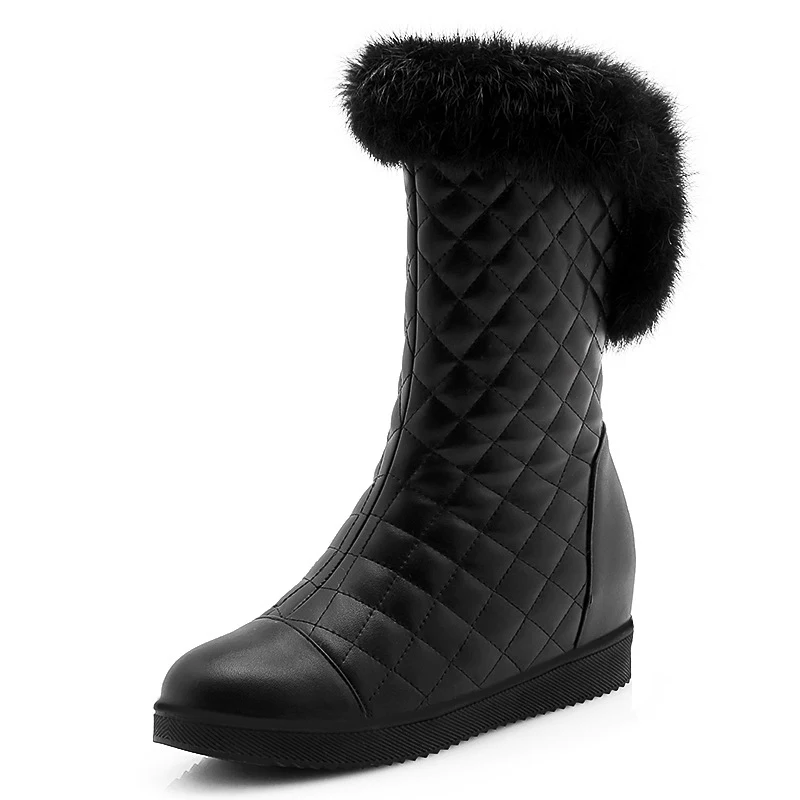 Botas de neve infantis de inverno, novas, com veludo e algodão quente, mantendo os pés quentes e confortáveis em dias frios. — foto 2