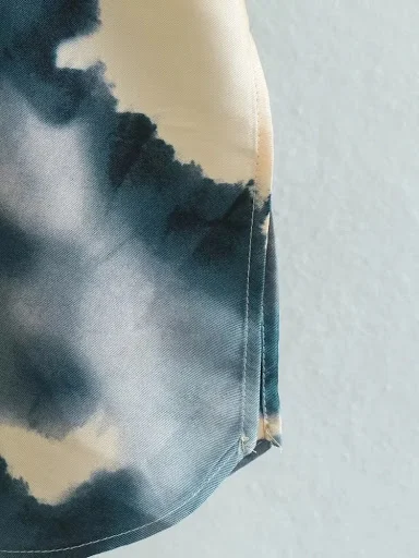 Title 2, Nuova Camicia Seta Tie-dye Slim Fit da Donna
