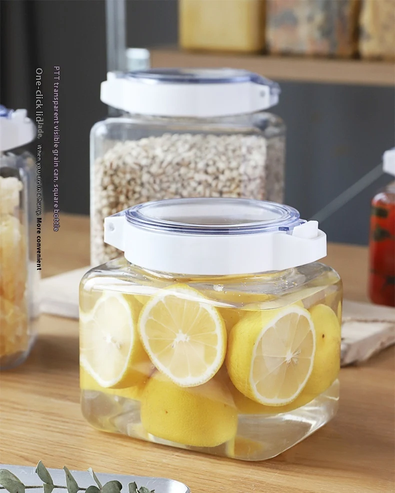 Title 1, Kitchen Transparent Sealed Cans for Cereals, Sp...