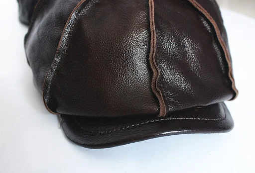 Title 7, First Layer Cowhide Beret Men and Women Painter...