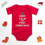 Body de Natal com Estampa de Cervos e Letras em Inglês, Triângulo Vermelho, Roupa Perfeita para Bebês Festivos — foto 14