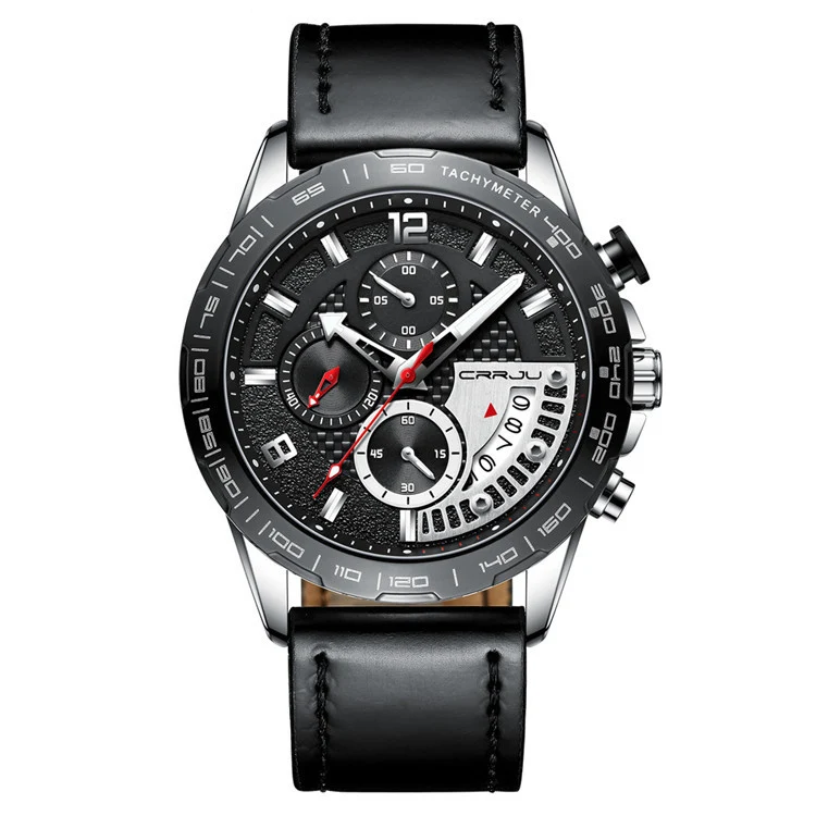 Relógio masculino de quartzo Kajun importado, elegância e precisão no seu pulso. Design moderno e funcional, ideal para o homem contemporâneo. — foto 6