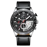 Relógio masculino de quartzo Kajun importado, elegância e precisão no seu pulso. Design moderno e funcional, ideal para o homem contemporâneo. — foto 6