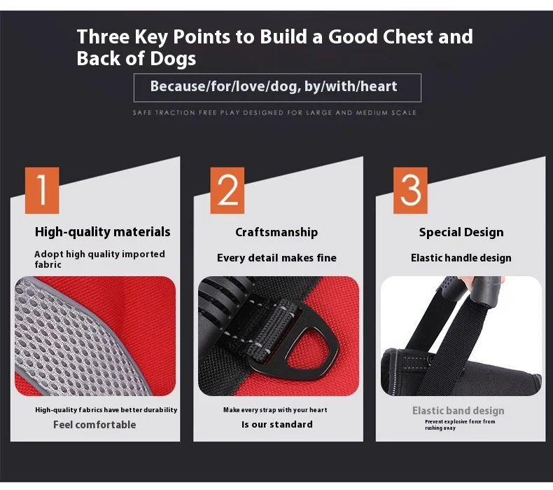 Medium to Large Dog Harness Anti-Pull Breathable Dog Out Traction Chest and Back Comfortable and Secure Walks for Your P — photo 15