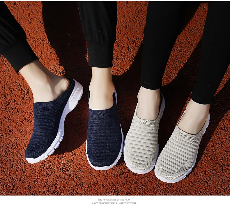 Chinelos Esportivos Femininos de Verão Malha Fly Woven Respirável Conforto e Frescor para Atividades ao Ar Livre no Verão — foto 18