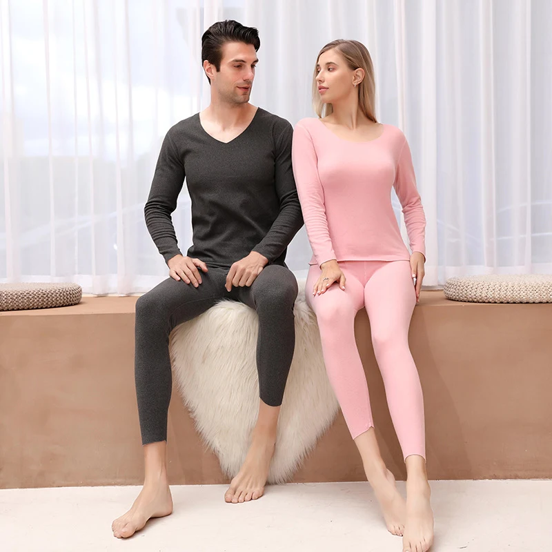 Completo Termico Casual in Velluto Double Face Uomo e Donna Caldo e Confortevole Perfetto per l'Inverno Abbigliamento Quotidiano Elegante e Funzionale — foto 7