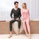 Completo Termico Casual in Velluto Double Face Uomo e Donna Caldo e Confortevole Perfetto per l'Inverno Abbigliamento Quotidiano Elegante e Funzionale — foto 7