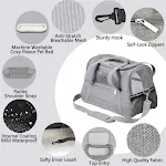 Dog Carrier Bag With Thick Cotton Cushion Pet Aviation Backpack Anti-suffocation Portable Travel Bag Pet Dog Bag Mesh Ou — photo 4