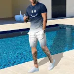 Conjunto esportivo casual com blusa de gola careca para homens, perfeito para esportes e uso diário, conforto e estilo em um só look. — foto 9