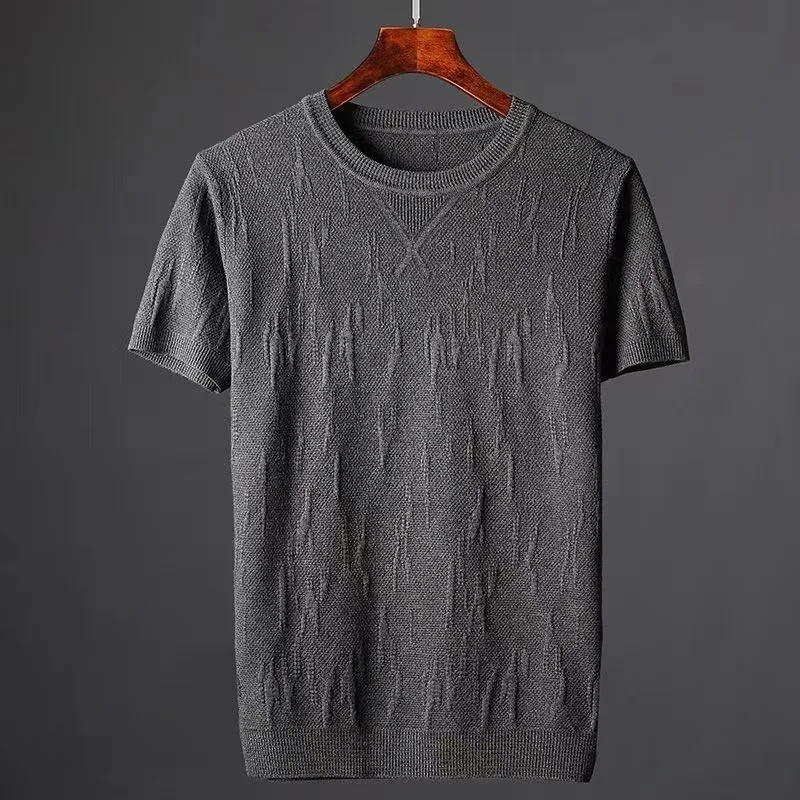 Modischer Strickpullover für Herren mit halben Ärmeln Warmer Winterpullover Bequem und Stilvoll für einen lässigen oder eleganten Look. — foto 5