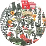 Kit de brinquedos militares infantis com 330 peças, soldados de 4cm. Estimula a imaginação e a diversão, perfeito para crianças. — foto 14