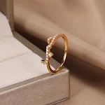 Anel de Declaração de Amor com Zircônia Micro Inlaid. Presente perfeito para demonstrar amor e afeto. Expresse seus sentimentos especiais. — foto 13