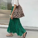 Chiffon Skirt, pleated, high waist, A-line cut. Offers a flattering and comfortable fit for versatile styling options. — photo 4