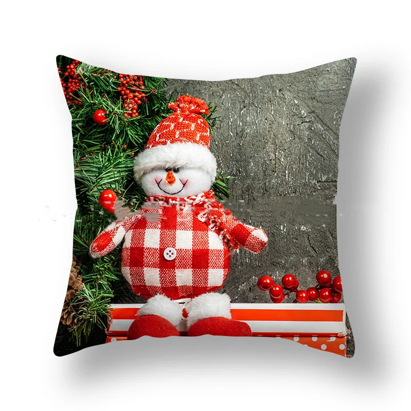 Title 10, Fronha de Natal com fofo boneco de neve. Decore...