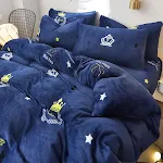 1.2m bed flannel threepiece
