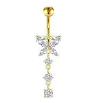 Butterfly Single Diamond Gold