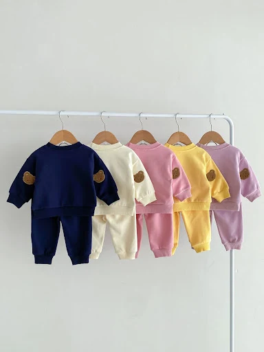 Title 32, Long Sleeve Bear Pullover Sweater Suit for babi...