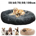 Donut Mand Dog Accessories for Large Dogs Cat's House Plush Pet Bed for Dog XXL Round Mat For Small Medium Animal Calmin — photo 1