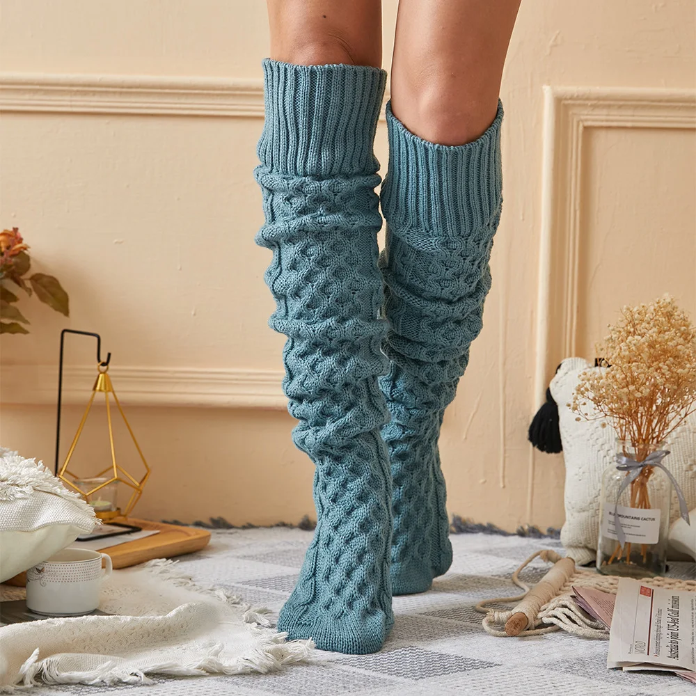 Title 2, Long Tube Woolen Yarn Socks