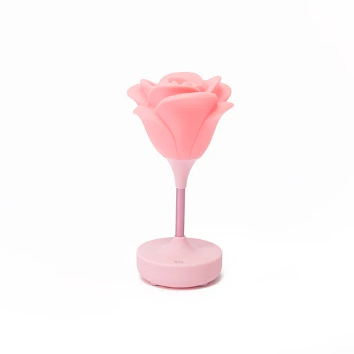 Title 1, Roze USB nachtlampje van siliconen, met touch b...