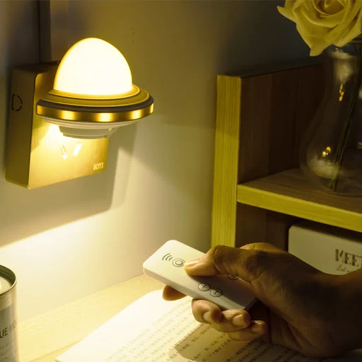 Title 3, Home Bedroom Bedside Lamp with Socket for Feedi...