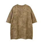 Heren suède T-shirt met doornen borduursel Uniek en stijlvol design Perfect voor een moderne look Comfortabel en modieus Ideaal voor dagelijks gebruik — foto 7