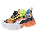 Baskets Enfant Colorblock avec Semelle Ondulée. Chaussures Décontractées pour Enfants. Style Moderne et Confort Exceptionnel. — photo 2