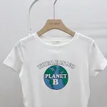 T-shirttop met korte mouwen en bedrukt katoen — foto 5