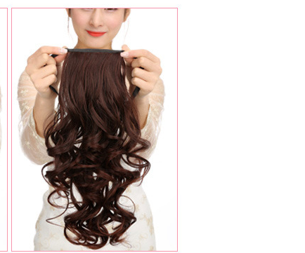 Title 2, Peruca de rabo de cavalo de cabelo curto para m...