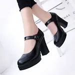 Women's Pumps Shoes Ankle Strap Mary Jane Platform Block High Heels Round Toe for Comfort and Style, perfect for every o — photo 2