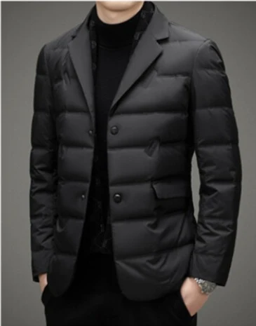 Remove Scarf Collar Suit Collar Down Jacket offering versatile style and warmth. Perfect for any occasion, adapts to you — photo 3