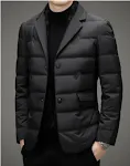 Remove Scarf Collar Suit Collar Down Jacket offering versatile style and warmth. Perfect for any occasion, adapts to you — photo 3