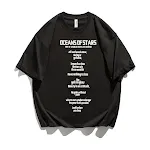 Camiseta masculina de algodão com estampa de letras americanas, manga curta. Conforto e estilo para o dia a dia, perfeita para um visual casual. — foto 3