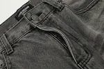 Punk Style Men's Ripped Denim Trousers, vintage look, distressed design, modern fit, perfect for a rebellious streetwear — photo 3