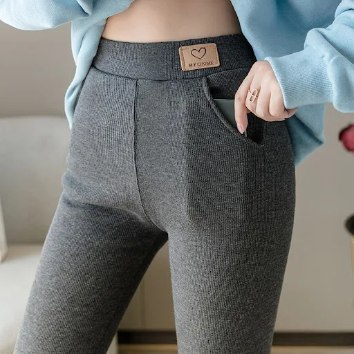 Title 6, Leggings grises de talla grande con bolsillos, ...
