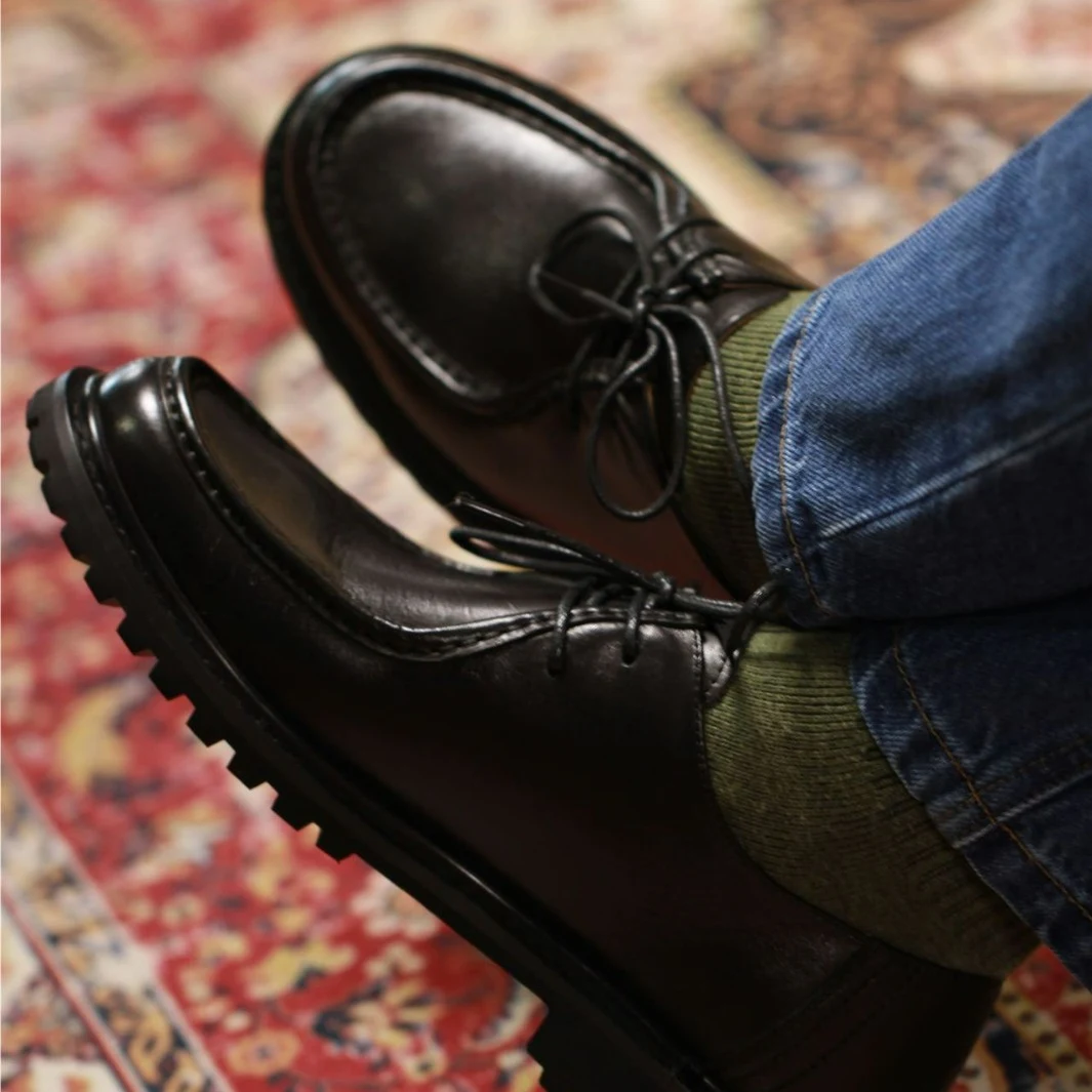 Indian Leather Shoes American Retro Suit Shoes Crafted for style and comfort these shoes are the perfect choice for a so — photo 2