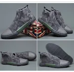 Herren High-Top Canvas Slipper im Camouflage-Trend, vielseitig & atmungsaktiv. Bequeme Freizeitschuhe für den Alltag. — foto 8