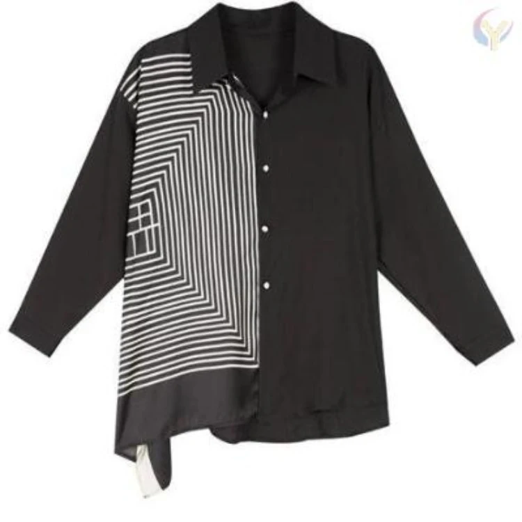 Irregular Design Sense Niche Girls Wear Shirts for a unique and stylish look. Comfortable and fashionable shirts that ex — photo 2