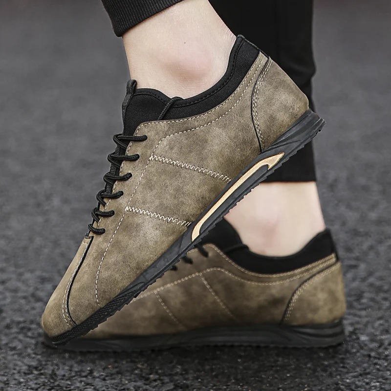 Nieuwe trendy Koreaanse canvas heren sneakers, all-match. De perfecte schoenen voor elke outfit en gelegenheid. Bestel ze nu! — foto 4