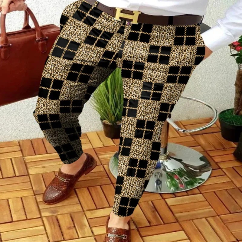 Heren Business Casual broek 3D-ruit, stijlvol en comfortabel voor op kantoor of in je vrije tijd, een must-have voor de moderne man. — foto 12