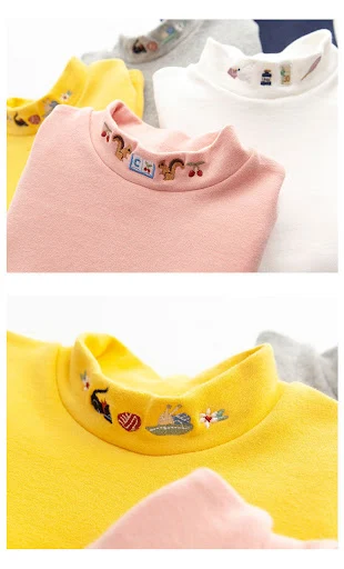 Title 1, Camiseta infantil de manga longa com gola alta ...