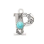 Brincos de Letras do Alfabeto de Liga de Moda Acessórios, expresse sua individualidade com estes brincos estilosos e personalizáveis. Perfeitos para qualquer ocasião e presente. — foto 13