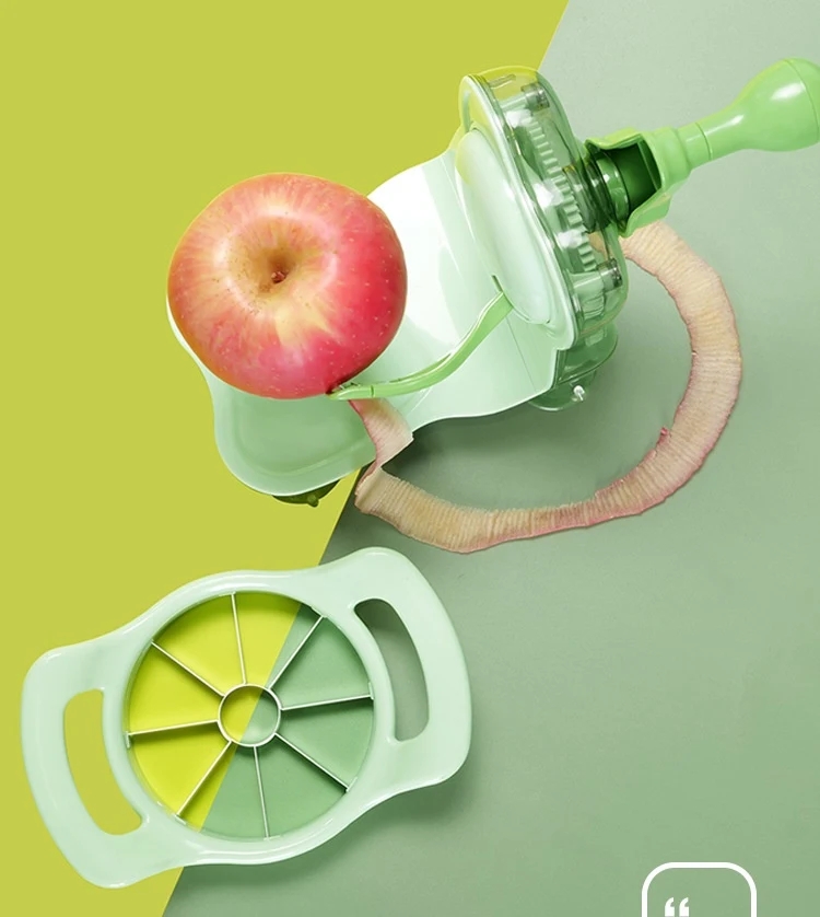 Title 2, Two-in-one Fruit Peeler Hand Crank Fruit Cutter...