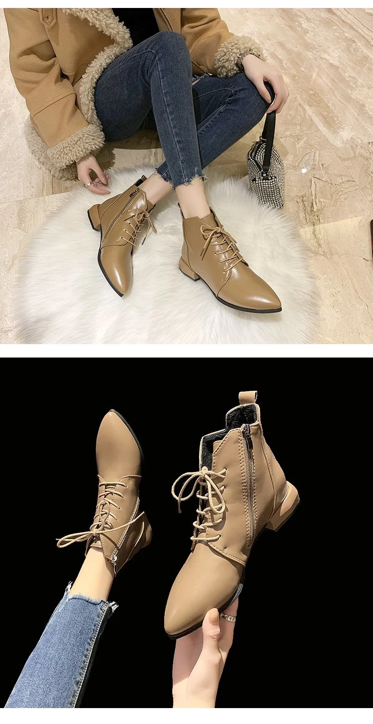 Title 19, Britische Damen Stiefeletten, dicker Blockabsat...