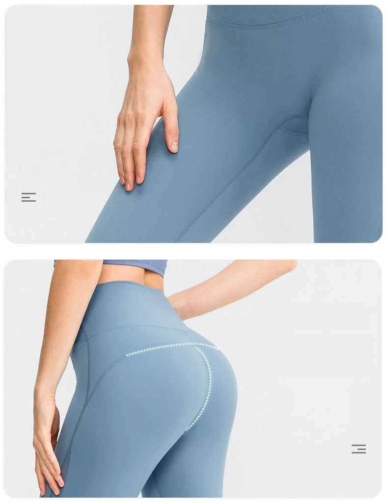 Title 3, Womens Seamless High Waisted Yoga Pants, Butt ...