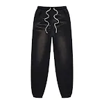 Gewassen paardenstaart gradient enkelstrik sweatpants. Ultiem comfort en stijl voor dagelijks gebruik. Zachte stof en perfecte pasvorm. — foto 11
